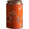 Generic Barattolo per conservazione del tè - Contenitore ermetico in metallo sigillato per tè sfuso, contenitore rotondo portatile per tè, caffè e zucchero, decorazione per cucina domestica (Arancione-L)