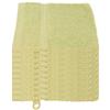 Julie Julsen® - Set di 10 Asciugamano Guanti da Bagno Biologici, Morbidi e Assorbenti, 15 x 21 cm, Colore: Verde Lime