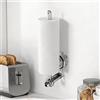 Yilnlg Porta rotolo da cucina senza foratura, portarotolo da cucina regolabile con ventosa, supporto da parete per carta igienica in plastica, porta asciugamani di carta con ventosa per cucina, bagno e
