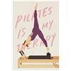 Generic Poster su tela con Pilates Is My Therapy, decorazione artistica da parete per soggiorno, camera da letto, 50 x 75 cm