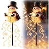 Generic Pupazzo Di Neve Luminoso Da Esterno, Solare a Led Con Stelle Cascata，A | Luci Da Giardino Forma Effetto Fontana Magica, Sfera Luminosa e Luci Calde, Fiocco Di Neve Che Scorre Led Luce Da