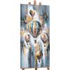 YS-Art Dipinto Acrilico Originale | Colorati Palloni Aerostatici
