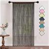 HSYLYM maglieria stringa tenda pannelli dense poliestere Fringe tenda zanzariera divisorio per porta finestra Décor,90x200cm,caffè
