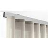 X-PROFILES Binario per Tende a Onde - Installazione a Soffitto con Tappi Terminali da 20 mm - Completo per l'Installazione (Bianco 220 CM)