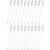 M METERXITY 20-Pack Spilli 2 Pollici Spilli Lunghi In Rame Argento Lucido | Per DIY Abbigliamento/Accessori/Cravatte/cappello/Sciarpa/Gioielli, Con Estremità Ferma, Con Fermaglio