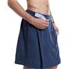 Jamron Uomo Kilt Sauna Regolabile - Asciugamano da Bagno Indossabile con Tasca per Doccia Sauna Spa & Coperture da Spiaggia Blu Marino S