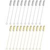 M METERXITY 20-Pack Spilli Con Fermaglio 2 Pollici Spilli Argento/Oro | Per Abbigliamento Fai Da Te/Accessori/Cravatte/cappello/Sciacca/Gioielli, E Estremità A Tappo, Con Occhiello, In Rame