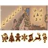 Endyniner Decorazioni murali LED a forma di renna, illuminazione natalizia festosa (C | Decorazione di Natale in legno 3D a forma di renna luminosa - Retroilluminazione calda da staccare e attaccare - Decorazione