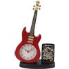 Tonysa Orologio da Scrivania Vintage, Sveglia a Forma di Chitarra con Portapenne, Base Stabile con Sveglia Alimentata a Batteria per Regali da Ufficio in Camera da Letto