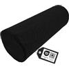 Tiga-Med Cuscino cervicale ortopedico in schiuma, nero o antracite, 40 x 15 cm, fodera rimovibile e lavabile, per collo, ginocchia/schiena, certificato OEKOTEX (1, nero)