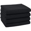 VIVOTE Microfaser Geschirrtücher 40 x 60 cm, nero Küchentücher, Weiche und Saugfähige Premium Geschirrhandtücher für die Reinigung von Küche (4 pezzi)