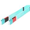 Digitus Cavo in fibra ottica OM3 - 10 m - da LC a LC - 5 pezzi - Duplex | 1/10/40/100 Gbit/s - Cavo LAN in fibra ottica multimodale (MM) - Tipo di fibra: 50/125 µ - Turchese (Aqua)