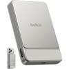 Belkin UltraCharge Power Bank Magnetico 10000mAh con Porta USB-C - Beige | Caricatore Portatile 10000mAh Sottile Wireless, Certificato Qi2 25W, Anello Magnetico, USBC, Precarico, Cavo, Sicuro in Aereo