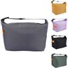Kezert Borsa Termica Porta Pranzo, Borsa Frigo con Interno in Alluminio | Grande capacità, resistente all'acqua, con tracolla regolabile per lavoro, scuola e picnic, Grigio