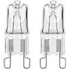 UGEFKMQ Lampadina Alogena G9 40 Watt 230 Volt Lampadine Alogene Xenon G9 60W 120V T4 Tipo JCD Base Bi-Pin Dimmerabile Bianco Caldo 5PCS 230V-60W