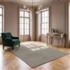 VIMODA Tappeto lavabile, a pelo corto, antiscivolo e morbido, in tinta unita, per soggiorno, camera da letto, cucina e cameretta dei bambini, colore: argento, dimensioni: 60 x 100 cm