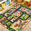 FCXVXCL Tappeto da Gioco per Bambini Tappeto da Gioco Antiscivolo Tappetino da Gioco Lavabile in Lavatrice a Pelo Corto per la Camera dei Bambini Decorazione della Sala Giochi 60 x 90cm3