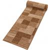 Mazovia Tappeto Passatoia Corridoio 100x775cm Marrone Geometrico Morbido | Tappeto Passatoia per Cucina Lavanderia Camera da Letto Retrò Anni 90 Antiscivolo Base in Gomma Pelo Corto Venduto al Metro
