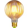 TIANFAN Lampadine a led vintage a filamento Led Lampadina Edison 4W Lampadine decorative speciali non dimmerabili 220 / 240V E27 Bagliore di calore (G95 Watermelon Golden)