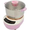KKVUIIFF Impastatrice da 7 l, 42,8 W, in acciaio inox (rosa) | Robot da cucina, impastatrice leggera con lama impastatrice, ideale per piccole cucine, 29 x 24 x 30 cm