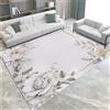 Generic Tappeto Salotto Moderno 180 x 240cm fiore rosa vintage Tappeto per Camera da Letto Adolescenti Bambini Soggiorno Tappeto Flanella Decorazione Carpets Lavabile Antiscivolo Morbido Tappetino