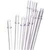 KOGMMYSEVP Cannucce di ricambio trasparenti riutilizzabili extra lunghe da 280,4 g, 1,134 g, set di 12 cannucce con spazzola per la pulizia (28 cm, trasparenti)