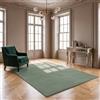 VIMODA Tappeto lavabile a pelo corto, antiscivolo e morbido, in tinta unita, per soggiorno, camera da letto, cucina e cameretta dei bambini, dimensioni: 60 x 100 cm, colore: verde menta