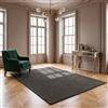 VIMODA Tappeto a pelo corto, lavabile, antiscivolo e morbido, in tinta unita, per soggiorno, camera da letto, cucina e cameretta dei bambini, colore: grigio, dimensioni: 120 x 160 cm