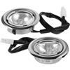Artibetter Faretto Incasso Cappa Cucina 2 Pezzi AC 12V 20W Acciaio Inox LED con Montaggio a Molla per Cucina