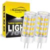 Ruiandsion Lampadina LED G4 3W AC DC 12V-48V 3000K Bianco Caldo Angolo di Fascio Base in Ceramica Confezione da 2 Lampada a Bassa Tensione a Due Pin per Mobile,Camper,Barca,Illuminazione Paesaggistica