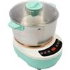 KKVUIIFF Impastatrice da 7 l, 42,8 W, in acciaio inox, colore verde | Robot da cucina, impastatrice leggera con lama impastatrice, ideale per piccole cucine, 29 x 24 x 30 cm