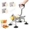 Anatole Tagliapatate per Patate Fritte Professionale Manuale 3 Lame | 6mm/9mm/13mm Lame in Acciaio Inox, 4 Ventose, per Cetrioli Cipolle Carote Frutta, per Ristorante Alberghi Case