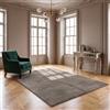 VIMODA Tappeto lavabile a pelo corto, antiscivolo e morbido, in tinta unita, per soggiorno, camera da letto, cucina e cameretta dei bambini, dimensioni: 60 x 100 cm, colore: tortora