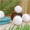 French Tendance - Bomboletta da bagno in schiuma - Rilassamento Rilassante - Regalo Donna - Benessere - Profumo di cocco - Bicolore - 1 x 120 gr - Atmosfera Aromatherapie