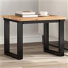 Weilusique Piano da tavolo quadrato in legno massiccio di acacia, 50 x 50 x 2 cm, per tavolo da pranzo, tavolino da caffè, tavolo da bistrot, costruzione di mobili fai da te, piano di lavoro stabile, robusto