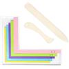 BOXOB 5 Guide Allineamento Crafting Carta e 2 Pieghettatori d'Osso | Plastica 1/2 3/8 5/16 1/4 3/16 Angoli Carte Posizionamento Codificati a Colore Guida per Progetti Creazione Biglietti