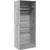 zuentd Armadio in materiale a base di legno, rovere Sonoma, 80 x 50 x 200 cm, 2 | Materiale a base di legno, resistenza all'umidità, struttura stabile, design compatto, per corridoio