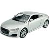 Generic Welly 43695 - Modellino di auto compatibile con Audi TT 8S Coupe argento 3a generazione dal 2014 circa 1/34-1/39 Metal Die Cast