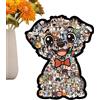 Generico Puzzle Di Legno A Forma Di Cane 160 Pezzi Leggero e di Precisione | Taglio Legno Forme Animali Per Adulti Bambini Appassionati e Decorazione Casa