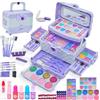 Mrabbitoo Set Trucchi Bambina, Anallergici Lavabile Valigetta Trucchi Bambina | 57 pezzi Trousse Trucco Bimba, Giochi Natale Compleanno Regalo Principessa 3 4 5 6 7 8 9 10 11 12 Anni (Viola Chiaro)