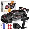 CLIUNT Macchina Telecomandata, 30km/h RC Drift Car, 1:24 4WD Deriva Telecomandata Auto con Luce LED, Auto Telecomandatas Professionale(nero)