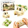 Unifyrtek Giocattolo Serpente Telecomandato Magnetico (Beige) | Corsa Magnetico Con Serpente Che Inghiotte Blocchi Da Costruzione, Ricaricabile, Un Regalo Per Bambini