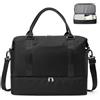 SEAFEW Borsone da Viaggio,Bagaglio a Mano 45x36x20 Easyjet Borsa da Viaggio | Borsa da Cabina Easyjet Borsa Palestra Sportiva Borsa Ospedale Parto con Scomparto per le Scarpe per Uomo e Donna,Nero