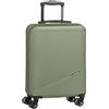 travelite 4 ruote valigia a mano piccola 34 litri, serie bagagli BALI: Trolley rigido in ABS conforme alle dimensioni del bagaglio a mano IATA, 55 cm.