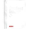 BRUNNEN Quaderno Premium Student White | A4, rigatura 28, 80 fogli, bianco
