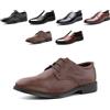 Hitmars Scarpe Derby Uomo Oxford Scarpe Stringate Dress Shoes Francesine Basse Brogue Scarpe Pelle Verniciata Lavoro Formale Sposa Nero Marrone EU 37-48
