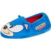 Sonic The Hedgehog Pantofole per ragazzi o ragazze, bambini Sega 3D Ears Character Slip on Mules Scarpe da casa foderate calde, Blu, Taglia 28-34 EU