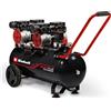 Einhell Compressore silenziato TE-AC 270/50 Silent Plus | 1500 W | 8 bar | serb. 50 L | Aspirazione 270 l/min | vel. del motore 1450 giri/min | Regolatore pressione | Oil-free