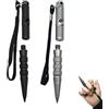 FLAVNTEL Portachiavi Multifunzionale con Penna Tattica, Set da 2 Pezzi, 13 cm, con Funzione di Rottura Vetro e Cacciavite, Design Resistente e Antiscivolo, Ideale per Uso Quotidiano e Emergenze