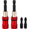 Xotectrix 2pcs Magnetico Portapacchi Cacciavite Placo, Porta Punte Magnetico,Strumento Per Piastre Di Gesso, Manico Esagonale Da 1/4 Pollice Con 2 Punte Ph2,con Arresto Di Profondità Vite Regolabile